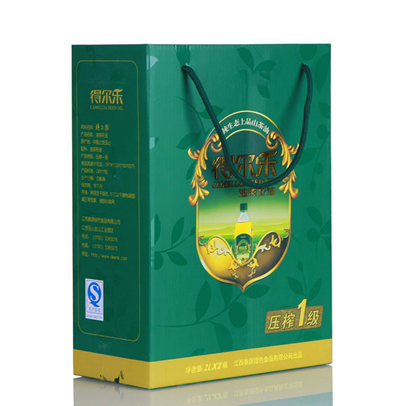 油茶籽油压榨一级 2Lx2有机礼盒1